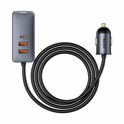 ���� ����� ���� BASEUS �� 4 ������ -  2X TYPE C �  2X USB - ���� ���� 120W