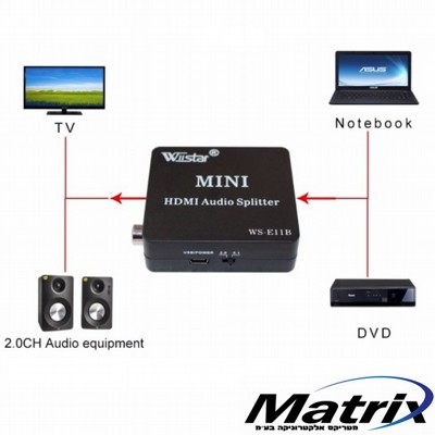 ���� ���� ���� ����� ������� �������  HDMI to HDMI Audio Extractor - ����� ������ 5.1 �1080P