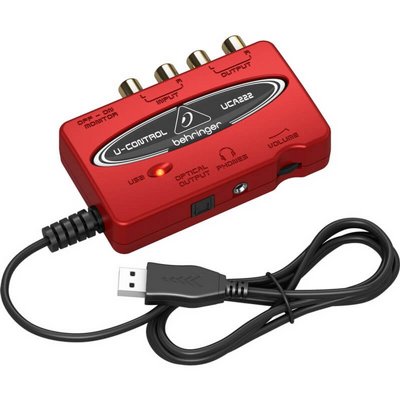 ����� ��� ������ USB �Behringer U-CONTROL UCA222 �� ����� ������ RCA