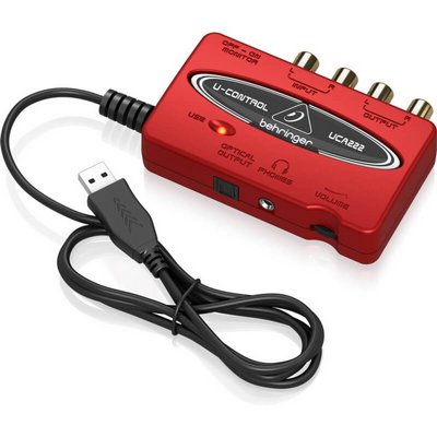 ����� ��� ������ USB �Behringer U-CONTROL UCA222 �� ����� ������ RCA