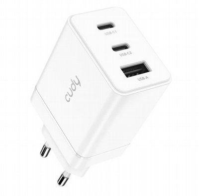���� GaN ���� 67W / 65W �� 3 ������ USB-C �- USB-A ���  CUDY CH67