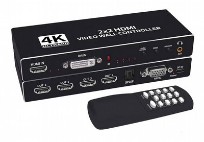 ��� ��� ����� HDMI �� 4 ����� HDMI 2X2 VIDEO WALL CONTROLLER 1080P
