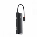 ���� ����� BASEUS ������� ������ USB TYPE C -6 in 1 - ���� HDMI, ���� �������, ������ USB3.0 ������ PD